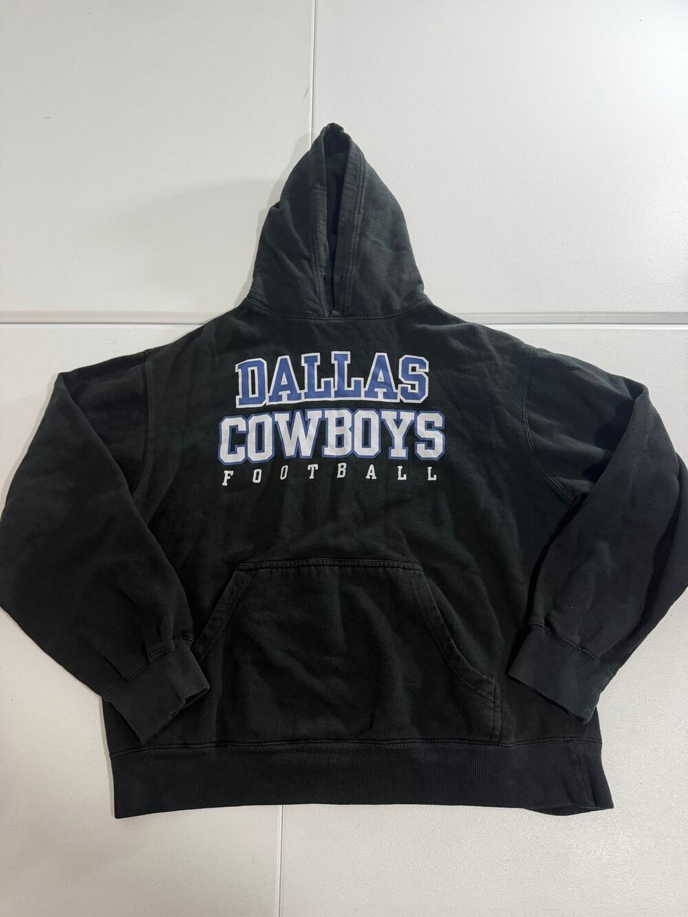 Dallas Cowboys Football Hoodie Men's Large Black NFL Authentic Sweatshirt